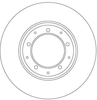 Тормозной диск задний левая/правая LAND ROVER DEFENDER 2.2D-3.9 08.90-02.16 TRW DF6905
