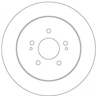 Тормозной диск задний левая/правая MITSUBISHI ENDEAVOR, GRANDIS 2.0D/2.4/3.8 01.03-12.11 TRW DF6909