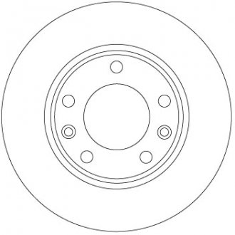 Тормозной диск задний левая/правая PEUGEOT 308 II 1.2-2.0D 09.13- TRW DF6910