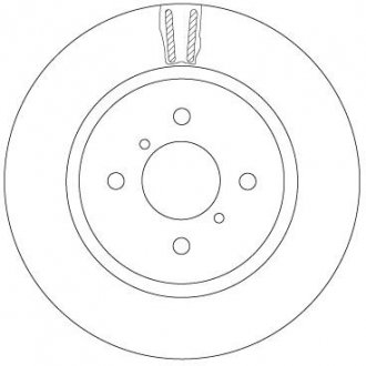 Тормозной диск передняя левая/правая SUZUKI SWIFT IV 1.2 10.10- TRW DF6912