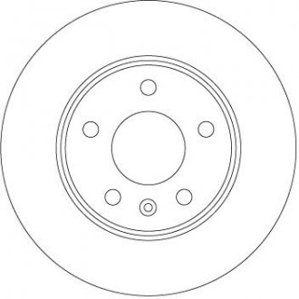 Тормозной диск задний левая/правая OPEL ZAFIRA B, ZAFIRA B/MINIVAN 1.6CNG/1.7D 07.05-04.15 TRW DF6915 (фото 1)