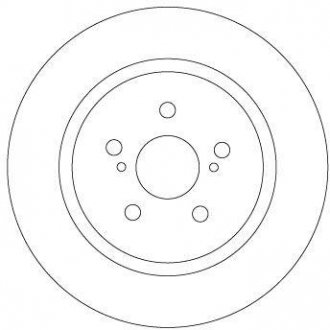 Гальмівний диск задній ліва/права LEXUS CT; TOYOTA URBAN CRUISER 1.4D/1.8H 01.09- TRW DF6920