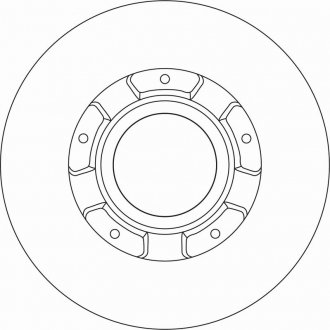 Тормозной диск задний левая/правая FORD TOURNEO CUSTOM V362, TRANSIT CUSTOM V362, TRANSIT V363 2.0D/2.2D 04.12- TRW DF6963S (фото 1)