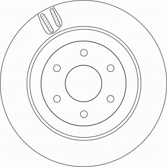 Тормозной диск задний левая/правая MERCEDES X (470) 2.3D/3.0D 09.17- TRW DF6967