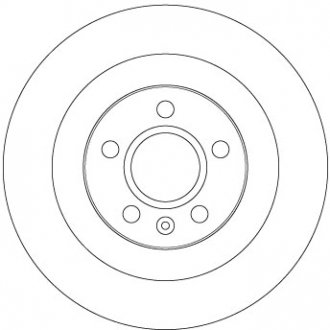 Тормозной диск задний левая/правая VOLVO XC40 1.5-2.0H 10.17- TRW DF6970 (фото 1)
