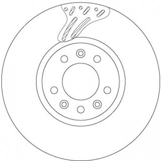 Тормозной диск передний левый/правый CITROEN JUMPY, SPACETOURER; OPEL VIVARO C, ZAFIRA LIFE; PEUGEOT EXPERT, TRAVELLER; TOYOTA PROACE, PROACE VERSO 1.5D-Electric 02.16- TRW DF6977S
