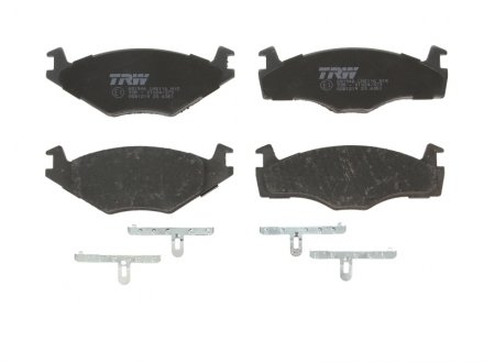 Комплект передних тормозных колодок (с комплектующими) SEAT CORDOBA, CORDOBA VARIO, IBIZA II; Volkswagen POLO, POLO CLASSIC 1.0-1.9D 10.81-12.02 TRW GDB1219 (фото 1)