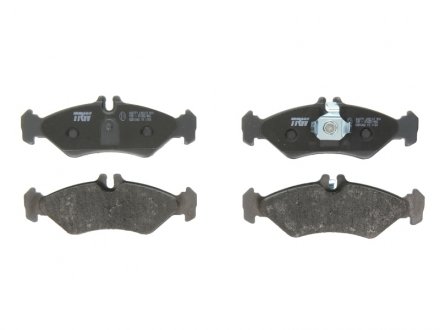 Комплект гальмівних колодок задній MERCEDES SPRINTER 2-T (901, 902), SPRINTER 3-T (903); Volkswagen LT 28-35 II, LT 28-46 II 2.1D-2.9D 01.95-07.06 TRW GDB1262 (фото 1)