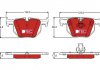 Фото автозапчастини керамічні гальмівні колодки задній BMW 5 (E60), 5 (E61), 6 (E63), 6 (E64) 2.0-3.0D 12.01-12.10 TRW GDB1727DTE (фото 2)