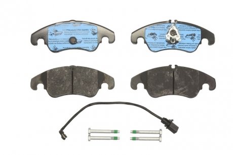 Комплект тормозных колодок передняя (с комплектующими; с винтами тормозного суппорта) AUDI A4, A4 ALLROAD, A5, A6, A6 ALLROAD, A7, Q5 1.8-4.2 06.07-09.18 TRW GDB1768 (фото 1)