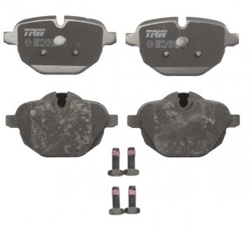 Комплект тормозных колодок задний (с комплектующими; с винтами тормозного суппорта) BMW 5(F10), 5(F11), X3(F25), X4(F26), Z4(E89) 1.6-3.0D 02.09-03.18 TRW GDB1840 (фото 1)