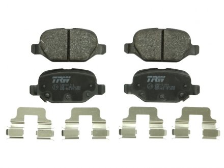 Комплект тормозных колодок задний (с комплектующими) FIAT PANDA 0.9/0.9CNG/1.3D 06.12- TRW GDB1950