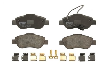 Комплект тормозных колодок передняя FIAT 500, 500 C, PANDA 1.2-1.4CNG 06.06- TRW GDB2039 (фото 1)