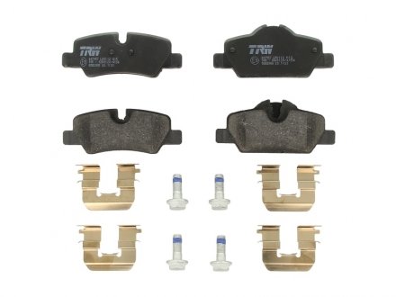 Комплект тормозных колодок задний (с комплектующими; с винтами тормозного суппорта) MINI (F55), (F56), (F57) 1.2-2.0D 09.13- TRW GDB2088
