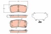 Фото автозапчасти комплект тормозных колодок задний (с комплектующими; с акустическим датчиком износа) KIA SORENTO III 2.4/3.3 01.15- TRW GDB2112 (фото 3)