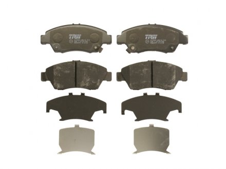 Комплект тормозных колодок передняя (с акустическим датчиком износа) ACURA RSX; HONDA CIVIC V, CIVIC VI, CIVIC VII, CRX III, INTEGRA 1.3H-2.0 10.91- TRW GDB3375 (фото 1)