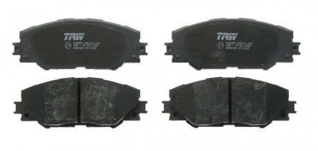 Комплект тормозных колодок передняя PONTIAC VIBE; TOYOTA AURIS, MATRIX, MIRAI, PRIUS PLUS, RAV 4 III, RAV 4 IV 1.8H-Electric 11.05- TRW GDB3424
