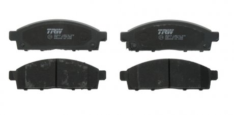Комплект тормозных колодок передняя FIAT FULLBACK; MITSUBISHI L200/TRITON, PAJERO SPORT II, ZINGER 2.4-3.2D 10.05- TRW GDB3435 (фото 1)