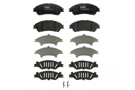 Комплект тормозных колодок передний FORD USA F-150; SUZUKI SX4 S-CROSS, VITARA 1.4-4.9 09.86- TRW GDB3633