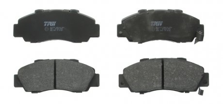Комплект тормозных колодок передняя (с комплектующими, акустическим датчиком износа, с винтами тормозного суппорта) ACURA LEGEND, LEGEND II, NSX, TL; HONDA ACCORD IV, ACCORD V 1.6-3.5 01.87- TRW GDB995 (фото 1)