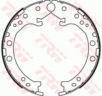 Тормозная колодка (стояночный тормоз) HONDA CR-V III 2.0/2.2D/2.4 06.06- TRW GS8789