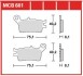 Фото автозапчастини гальмівні колодки позашляховики/скутери/шосейне organic TRW MCB601 (фото 1)