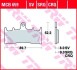 Фото автозапчастини гальмівні колодки шосейне sinter KAWASAKI VN, ZR, ZRX, ZX-12R, ZX-6R, ZX-7R, ZX-9R; SUZUKI GSF, GSX, GSX-R, TL, VZ 600-1600 1993- TRW MCB659SV (фото 1)