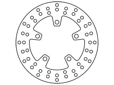 Гальмівний диск задній Сталь товщина 5мм кількість монтажних отворів 4 діаметр фіксуючого отвору 10,5мм SUZUKI GSX-R, SV, TL 600-1000 1996-2016 TRW MST246