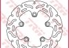 Гальмівний диск задній Сталь товщина 4мм кількість монтажних отворів 5 діаметр фіксуючого отвору 10,5мм (для траси) SUZUKI GSX-R, SV, TL 600/750/1000 1996-2016 TRW MST246SL (фото 2)