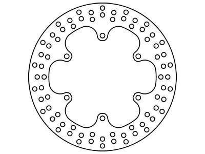 Фото автозапчасти тормозной диск задний/передний Сталь толщина 5мм количество монтажных отверстий 6 диаметр фиксирующего отверстия 8,5мм YAMAHA BOLT, BT, FZ, FZR, FZS, FZX, MT-01, TDM, XJ, XJR, XP, XV 500-1670 198 TRW MST248