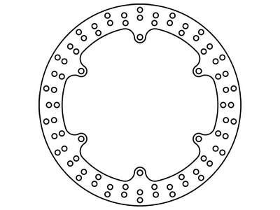 Фото автозапчасти тормозной диск передняя Сталь толщина 5мм количество монтажных отверстий 6 диаметр отверстия 8,5мм YAMAHA XJ, XVZ 600/1300 1992- TRW MST249