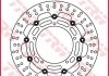Фото автозапчасти тормозной диск передняя плавающая толщина 5мм количество монтажных отверстий 5 диаметр фиксирующего отверстия 8,3мм YAMAHA FZ8, XT, YZF-R1, YZF-R6 600-1200 2004-2019 TRW MSW242 (фото 2)