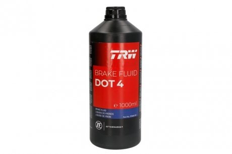 Тормозная жидкость DOT4 (1 л) [сухая: 270°C, влажная: 163°C, вязкость: 1315 мм2/с] SAE J1703, ISO/DIN 4925 TRW PFB401SE