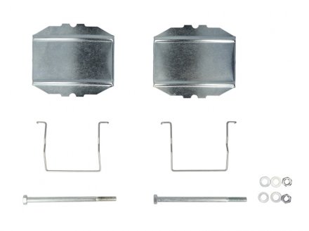 Монтажний набір задніх гальмівних накладок задній CITROEN BX, CX I, CX II, XANTIA, XM 1.1-3.0 09.74-04.03 TRW PFK211 (фото 1)
