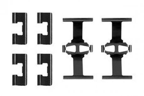 Монтажный набор задних тормозных накладок HONDA CIVIC IV, PRELUDE III; MG MG ZR, MG ZS; ROVER 200, 25, 400, 45, COUPE 1.4-2.5 04.87-10.05 TRW PFK270 (фото 1)