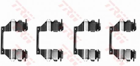 Монтажний набір задніх гальмівних накладок передня MITSUBISHI L 200, L 300 / DELICA II, L 300 III, PAJERO I 1.6-3.0 05.80-02.06 TRW PFK278 (фото 1)