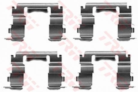 Монтажный набор задних тормозных накладок NISSAN MAXIMA III 3.0 10.88-06.94 TRW PFK308 (фото 1)