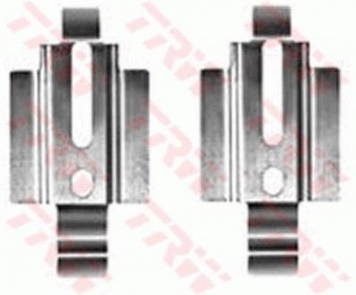 Монтажный набор задних тормозных накладок задний FORD SCORPIO I 2.0-2.9 04.85-12.94 TRW PFK351 (фото 1)