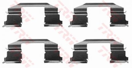 Монтажный набор задних тормозных накладок передняя HONDA ACCORD V; PRELUDE III; PRELUDE IV; PRELUDE V; ROVER 600 1.9-2.2 10.87-10.00 TRW PFK383 (фото 1)