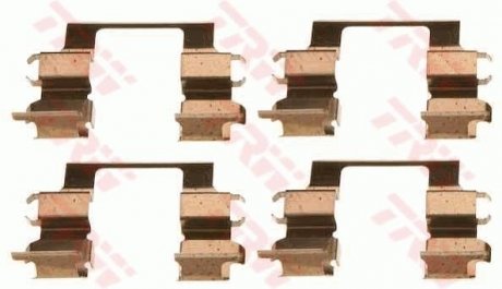 Монтажный набор задних тормозных накладок MITSUBISHI PAJERO I, PAJERO II, SIGMA 2.4-3.5 11.89-10.99 TRW PFK440 (фото 1)