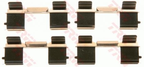 Монтажный набор задних тормозных накладок передняя CITROEN JUMPER; FIAT DUCATO; PEUGEOT BOXER 2.2D/2.3D/3.0D 04.06- TRW PFK572 (фото 1)