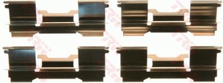 Монтажный набор задних тормозных накладок передняя CITROEN JUMPER; FIAT DUCATO; PEUGEOT BOXER 2.2D/2.3D/3.0D 04.06- TRW PFK573 (фото 1)
