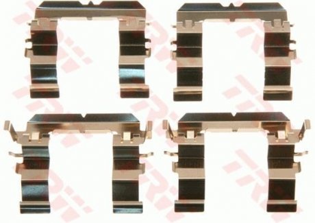Монтажный набор задних тормозных накладок передняя SUBARU LEGACY IV, OUTBACK, TRIBECA 2.0-3.6 09.03- TRW PFK593 (фото 1)
