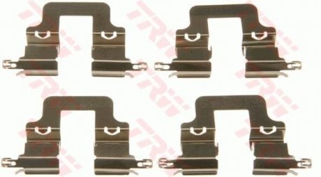 Монтажный набор задних тормозных накладок задний AUDI A5 1.8-4.2 06.07-01.17 TRW PFK603 (фото 1)