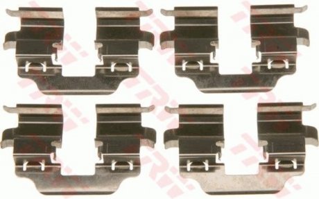 Монтажный набор задних тормозных накладок задний RENAULT MEGANE CC, MEGANE III 1.4-2.0D 11.08- TRW PFK610