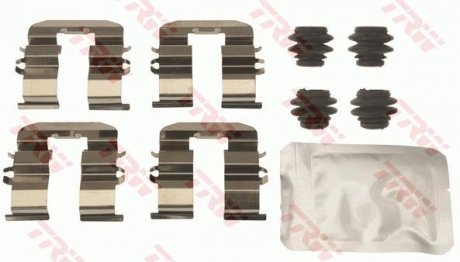 Монтажный набор задних тормозных накладок задний HYUNDAI I20, I30, IX20, IX35; KIA SPORTAGE 1.1D-2.0D 10.07- TRW PFK651