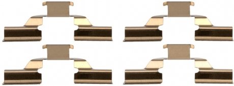 Монтажный набор задних тормозных накладок RENAULT AVANTIME, CLIO, CLIO III, ESPACE III, MEGANE II, MODUS, SCENIC I, TWINGO II 1.2-3.0 11.96- TRW PFK744 (фото 1)