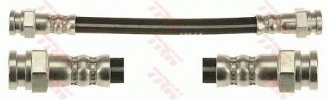 Тормозной шланг изогнутая задний левая/правая (длина 188мм, M10x1/M10x1) ABARTH 500/595/695, 500C/595C/695C; FIAT 500, 500 C, PANDA; FORD KA 0.9-1.4CNG 09.03- TRW PHA493 (фото 1)