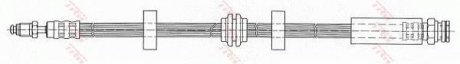 Гальмівная трубка/трос гнучка передня ліва/права (довжина 555мм, M10x1/M10x1) SAAB 9000 2.0/2.3/3.0 09.84-12.98 TRW PHB343
