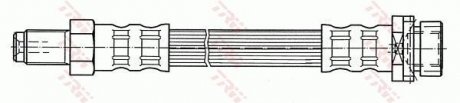 Тормозной шланг изогнутая задняя левая (длина 191мм, M10x1/M10x1) FORD FOCUS I 1.4-2.0 08.98-03.05 TRW PHB429 (фото 1)